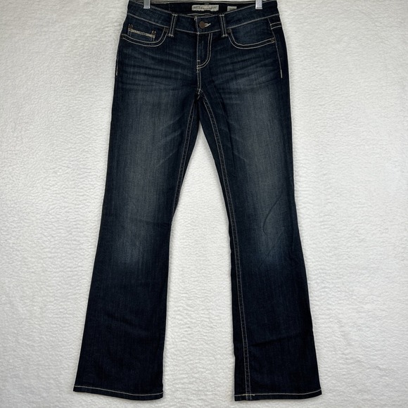 BKE Sabrina Boot Cut Denim Jeans Womens Size 26R Blue Flex Stretch 31x32 - Picture 1 of 15